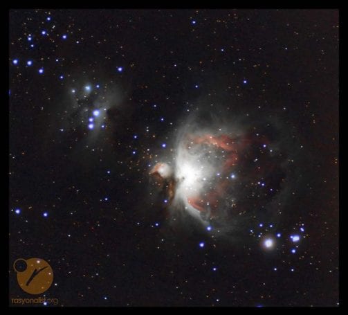 Yazının başındaki Orion bulutsusunun işlenmiş hali