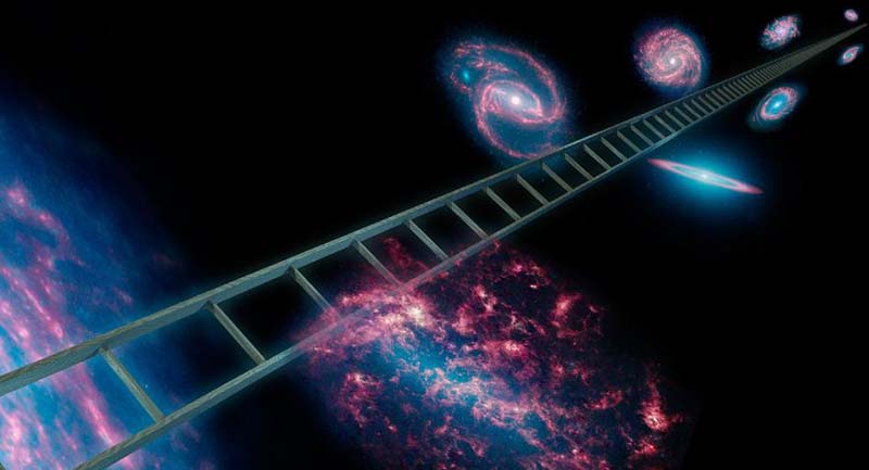 cosmic ladder cover Galaksilerin Uzaklıkları Nasıl Ölçülür?