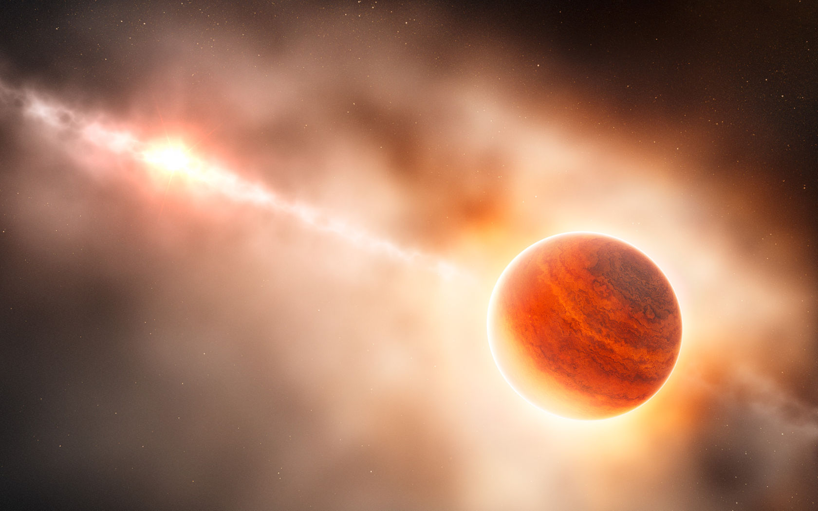 gas giant planet forming around young star Yıldız Astrofiziği: Virial Teoremi