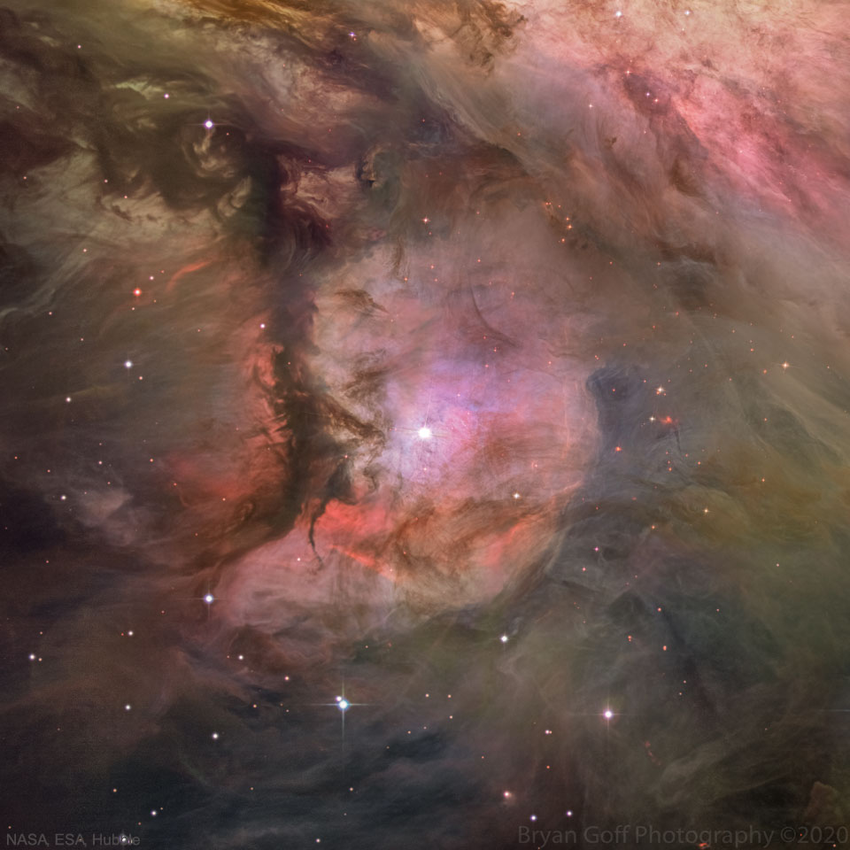 200706 M43 Dust Gas and Stars in the Orion Nebula NASA ESA Hubble HLA Bryan Goff Günün Astronomi Görseli (APOD/NASA) - 06/07/20