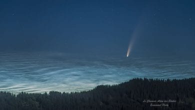 APOD NASA GAG gece parlayan bulutlar NEOWISE