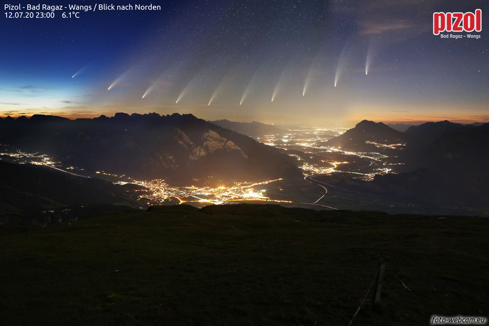 200715 Comet NEOWISE over the Swiss Alps Günün Astronomi Görseli (APOD/NASA) - 15/07/20