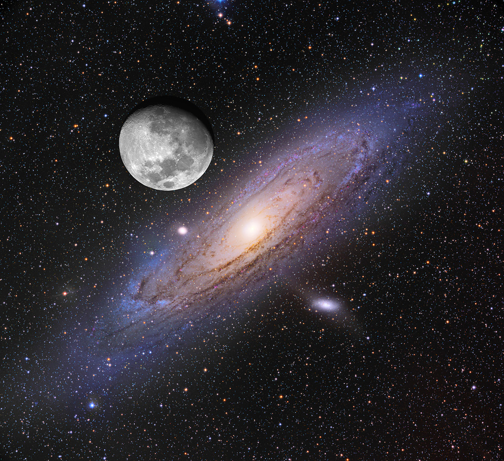 200925 Moon over Andromeda Adam Block and Tim Puckett Günün Astronomi Görseli (APOD/NASA) | 25/09/20