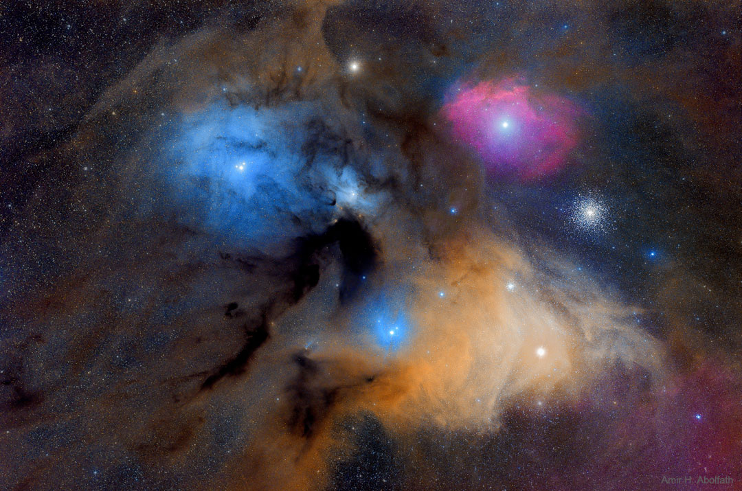 201014 The Colorful Clouds of Rho Ophiuchi Amir H. Abolfath Günün Astronomi Görseli (APOD/NASA) | 14/10/20