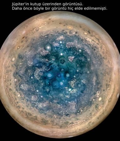 jupiter kutup Juno'dan Dev Gezegen Jüpiter Hakkında Bilgiler