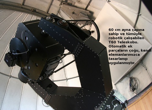 TÜBİTAK Ulusal Gözlemevi TUG T60 teleskobu