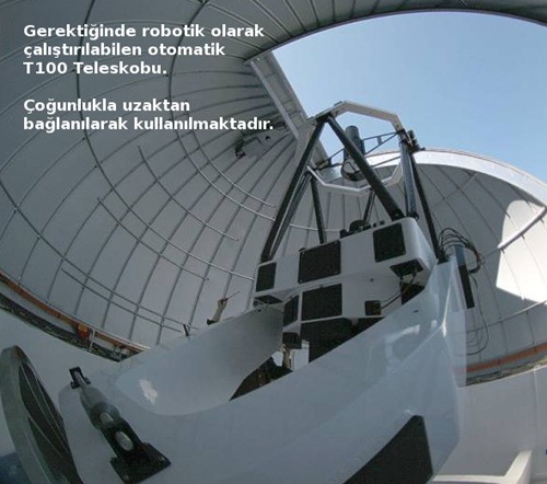 TÜBİTAK Ulusal Gözlemevi TUG T100 teleskobu