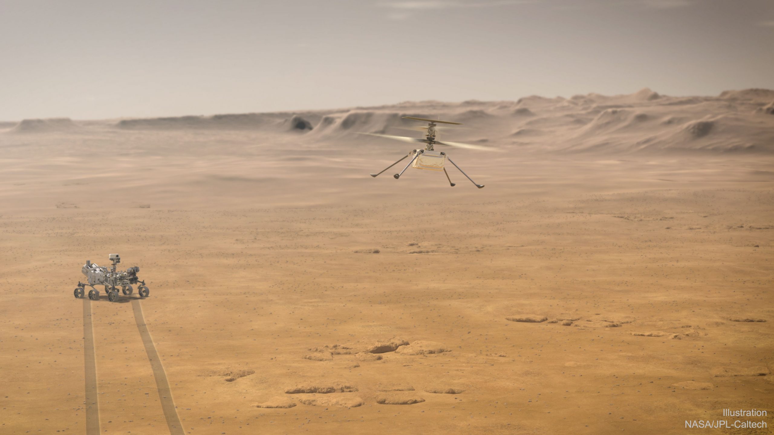 Mars'ta Küçük Helikopter