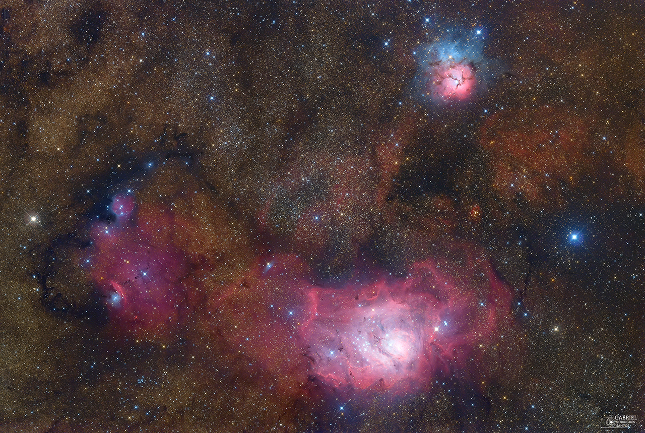 GabrielSantos M8 M20 APOD/NASA: Sagittarius Üçlüsü