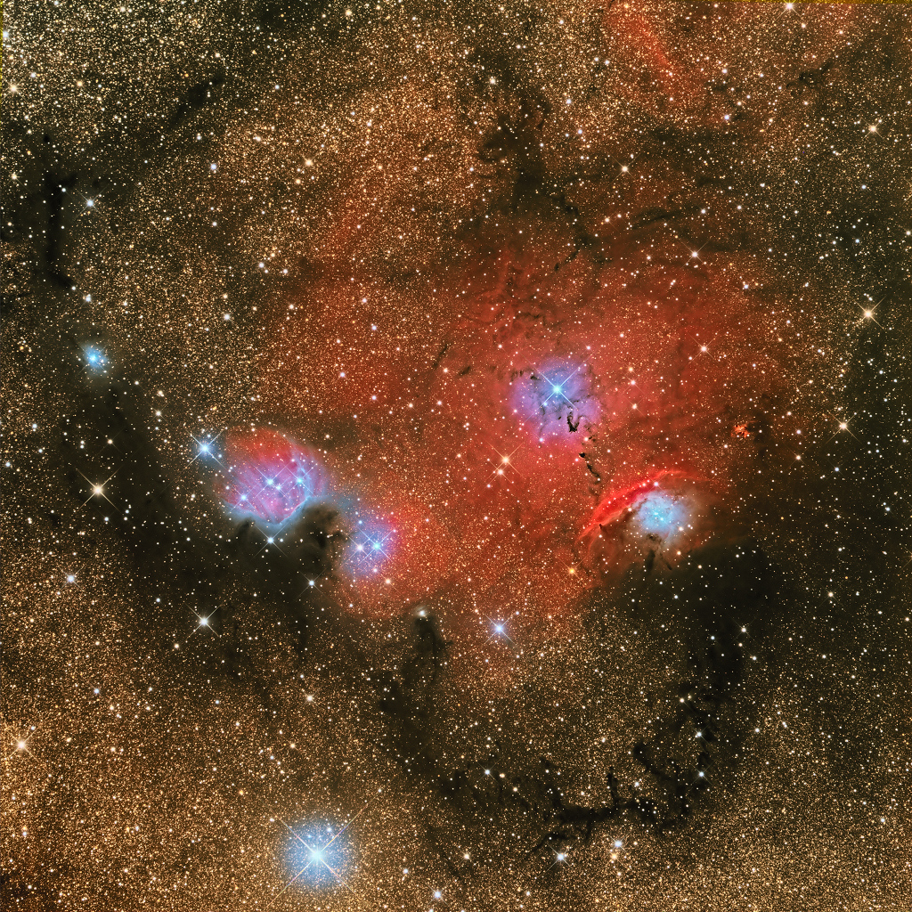 NGC 6559 Deniz Kulaginin Dogusu APOD/NASA: NGC 6559: Deniz Kulağı'nın Doğusu